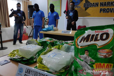 BNNP Riau Sita 20 Kilogram Sabu dan 10  Ribu Pil Ekstasi Asal Malaysia